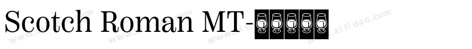 Scotch Roman MT字体转换